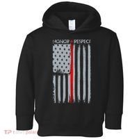 Thin Red Line American Flag Toddler Hoodie thumb 0