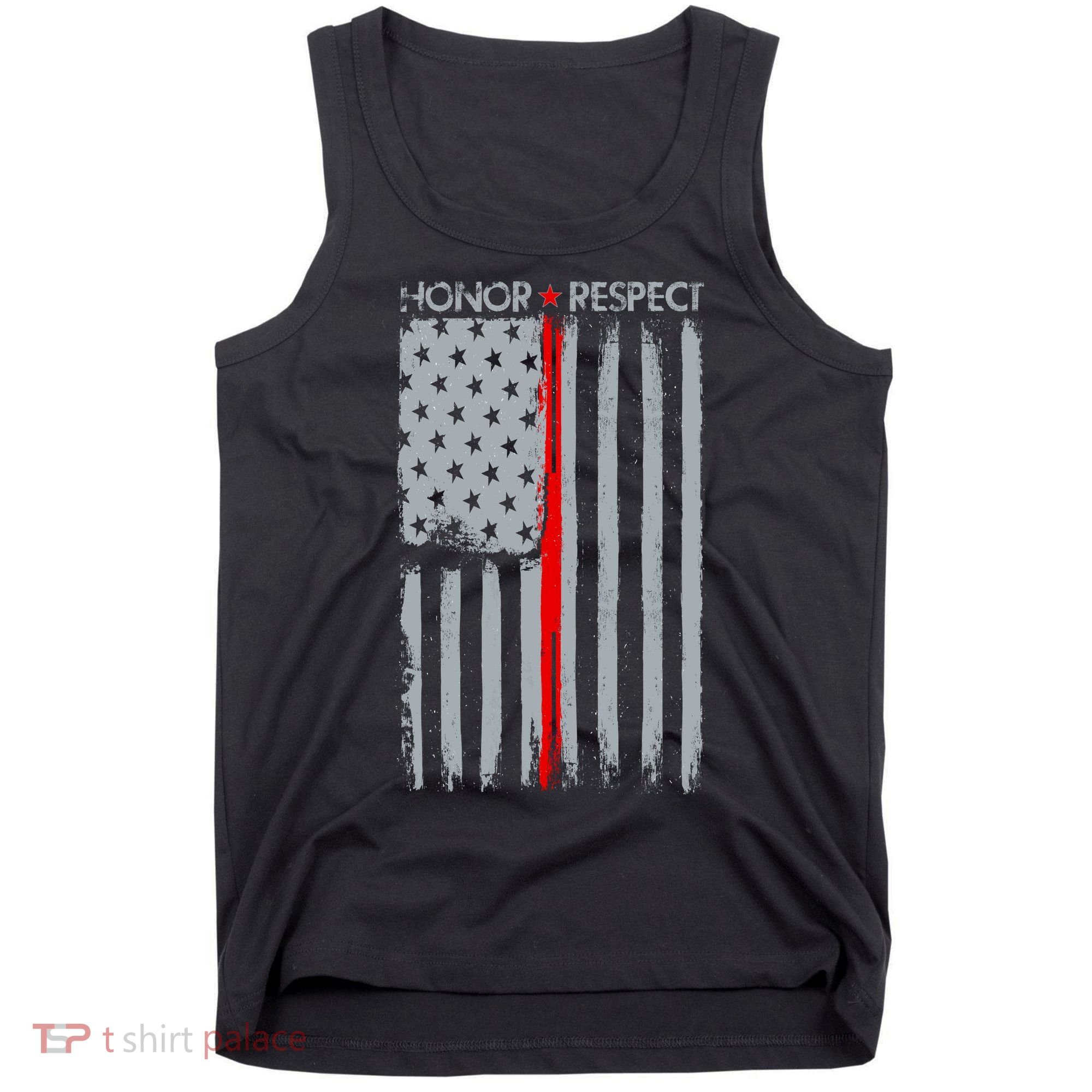 Thin Red Line American Flag Tank Top