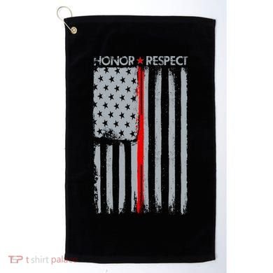 Thin Red Line American Flag Golf Towel