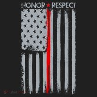 Thin Red Line American Flag Golf Towel thumb 3