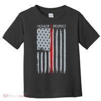 Thin Red Line American Flag Toddler T-Shirt thumb 0