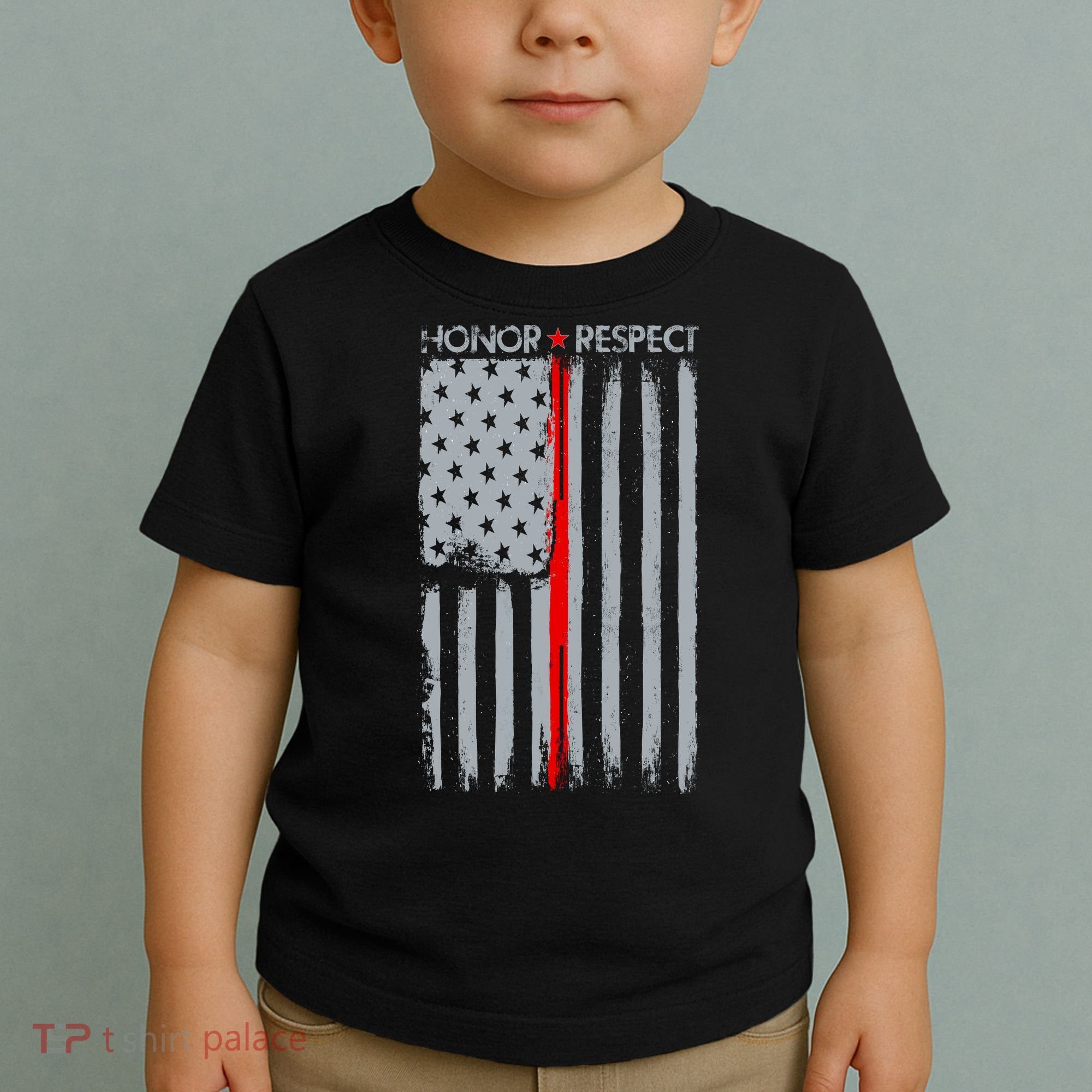 Thin Red Line American Flag Toddler T-Shirt