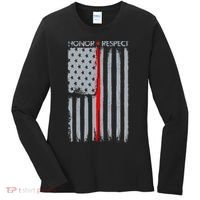 Thin Red Line American Flag Women's Long Sleeve Shirt thumb 0
