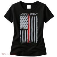 Thin Red Line American Flag Women's T-Shirt thumb 0