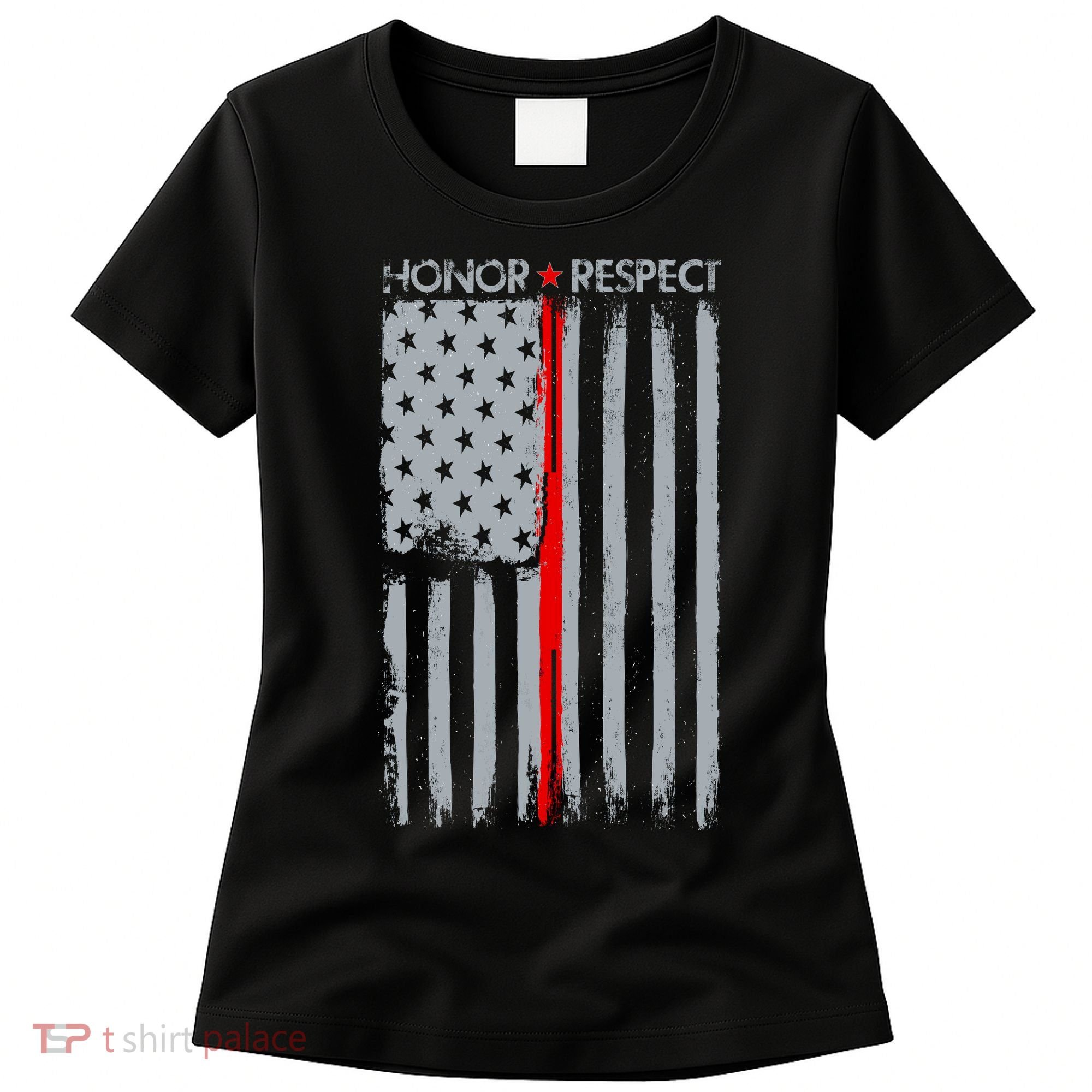 Thin Red Line American Flag Women's T-Shirt