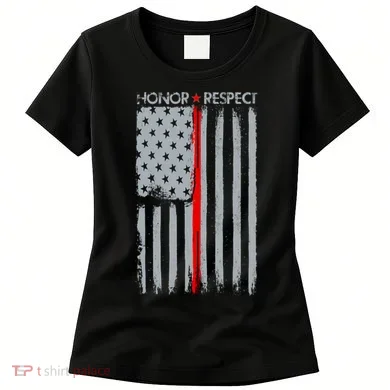 Thin Red Line American Flag Women's T-Shirt