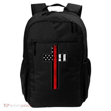 Thin Red Line Cross Firefighter Backpack