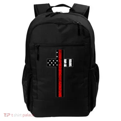Thin Red Line Cross Firefighter Backpack