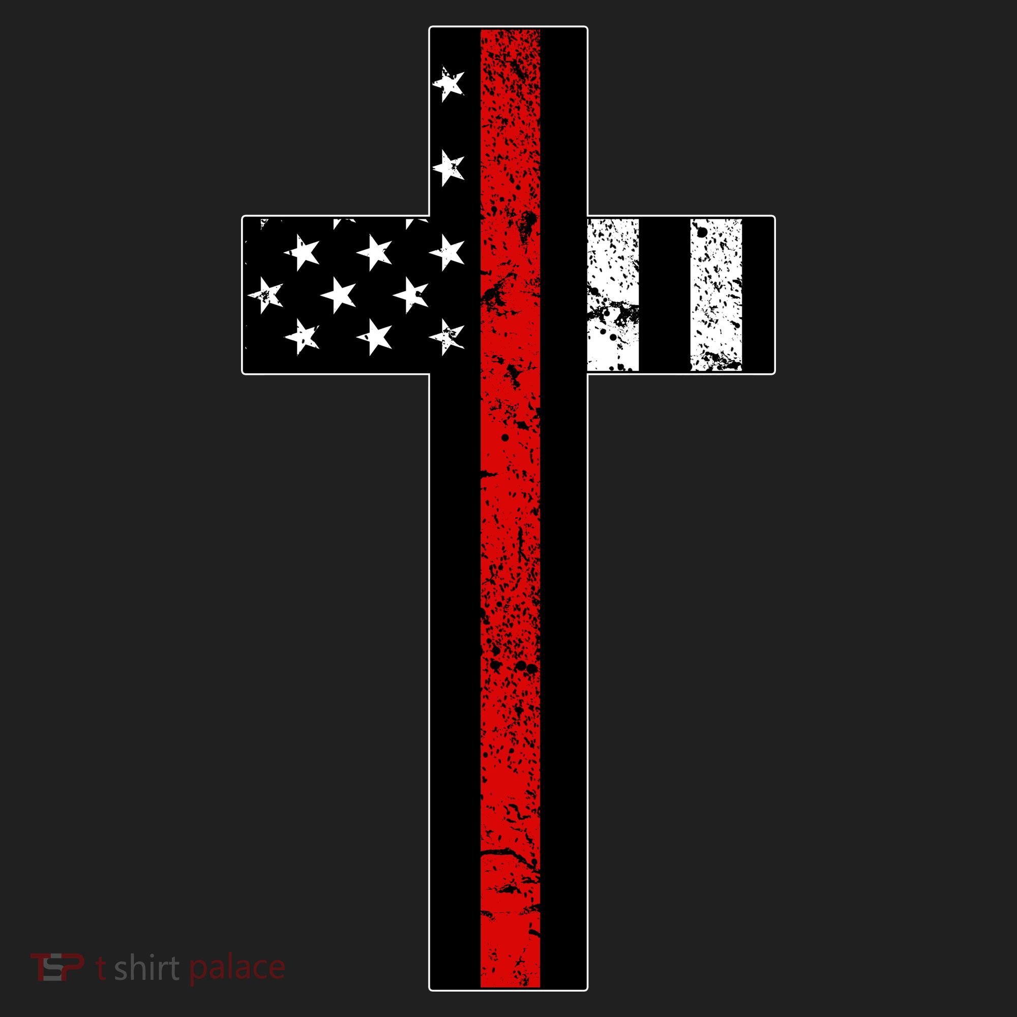 Thin Red Line Cross Firefighter Tumbler