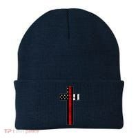 Thin Red Line Cross Firefighter Beanie thumb 0