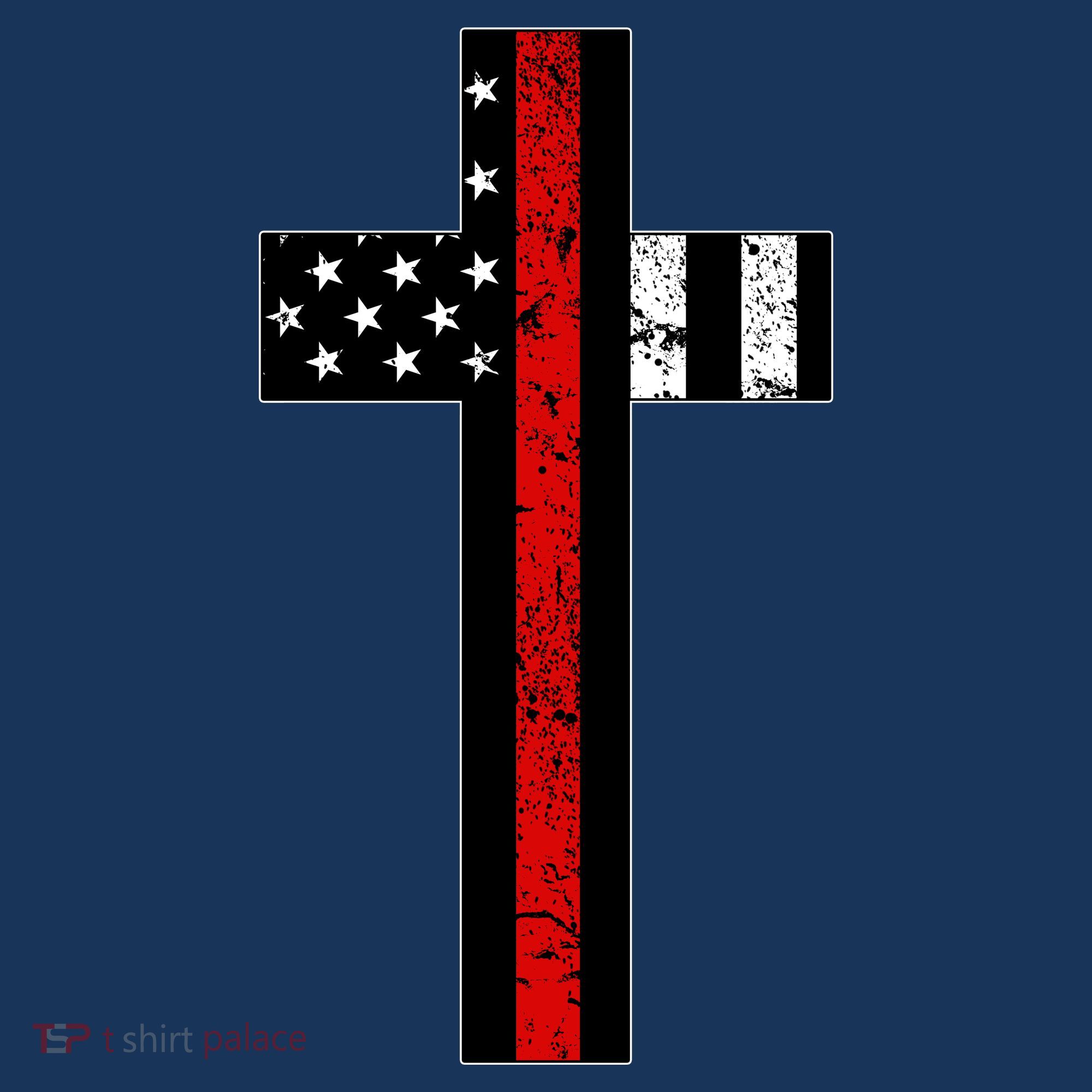 Thin Red Line Cross Firefighter Kids Sweatshirt