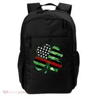 Thin Red Line St Patrick's Day Irish Clover Backpack thumb 0