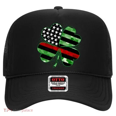 Thin Red Line St Patrick's Day Irish Clover Hat