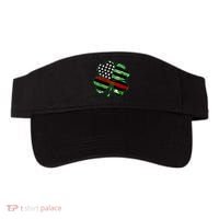 Thin Red Line St Patrick's Day Irish Clover Visor thumb 0