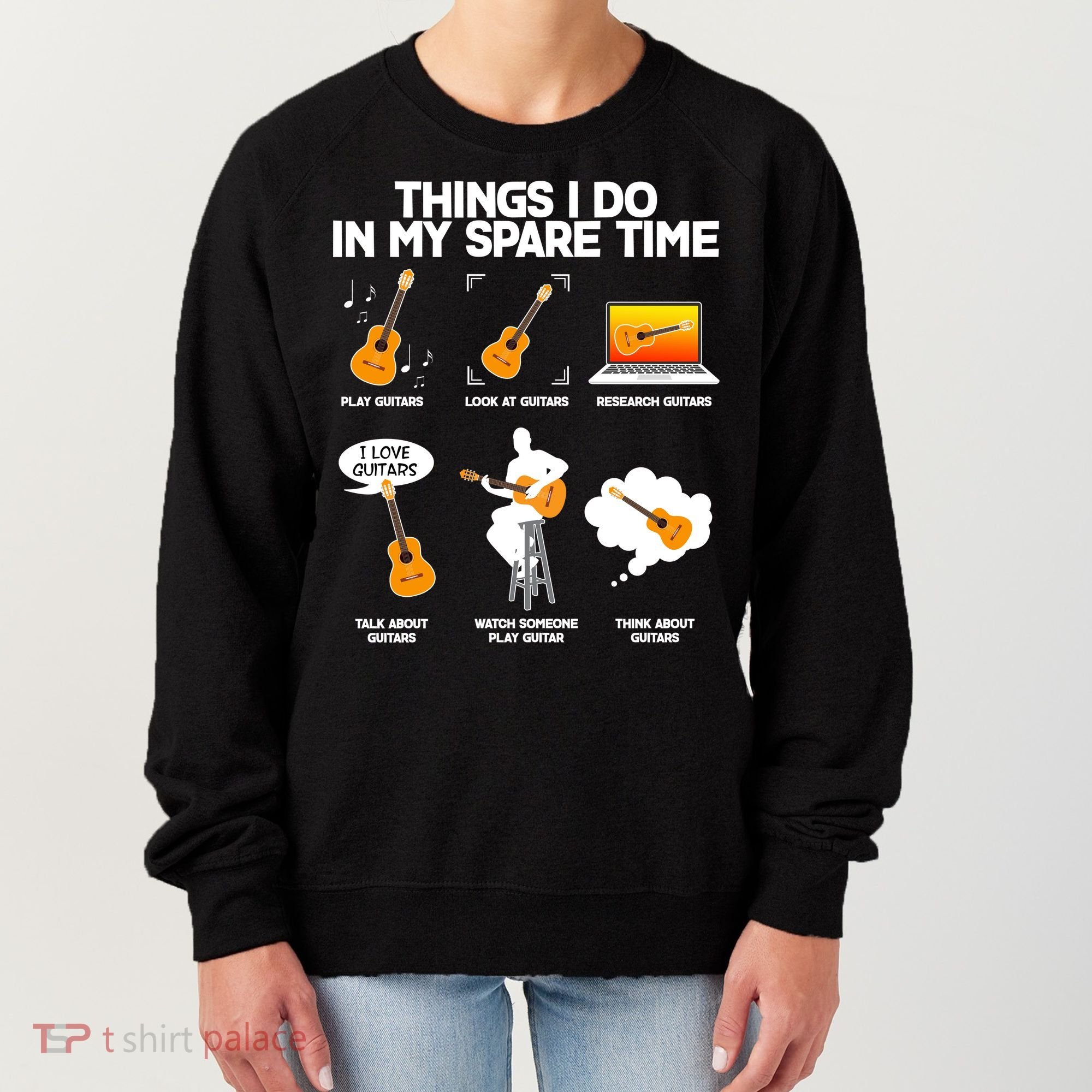 Things I Do In My Spare Time Guitar Fan Women's Sweatshirt