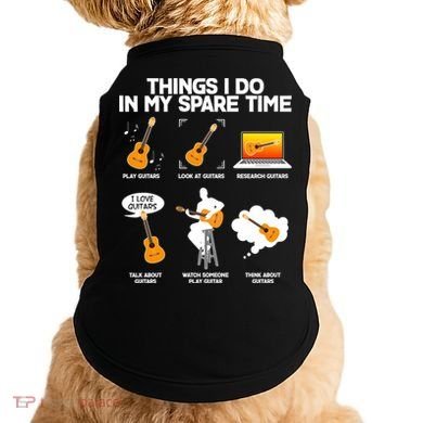 Things I Do In My Spare Time Guitar Fan Doggie Tank