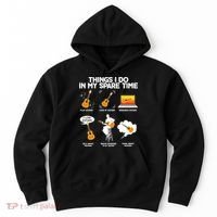 Things I Do In My Spare Time Guitar Fan Hoodie thumb 0