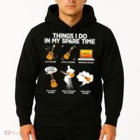 Things I Do In My Spare Time Guitar Fan Hoodie thumb 2