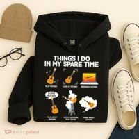 Things I Do In My Spare Time Guitar Fan Hoodie thumb 4
