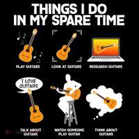 Things I Do In My Spare Time Guitar Fan Sweatshirt thumb 3