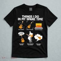 Things I Do In My Spare Time Guitar Fan T-Shirt thumb 5