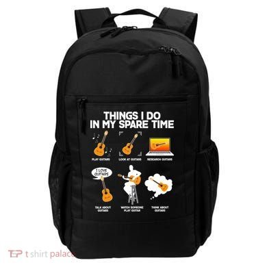 Things I Do In My Spare Time Guitar Fan Backpack