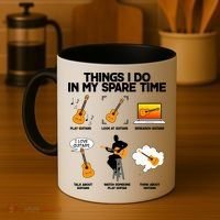 Things I Do In My Spare Time Guitar Fan Coffee Mug thumb 4