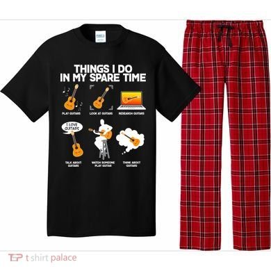Things I Do In My Spare Time Guitar Fan Pajama Set