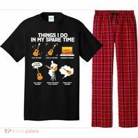 Things I Do In My Spare Time Guitar Fan Pajama Set thumb 0