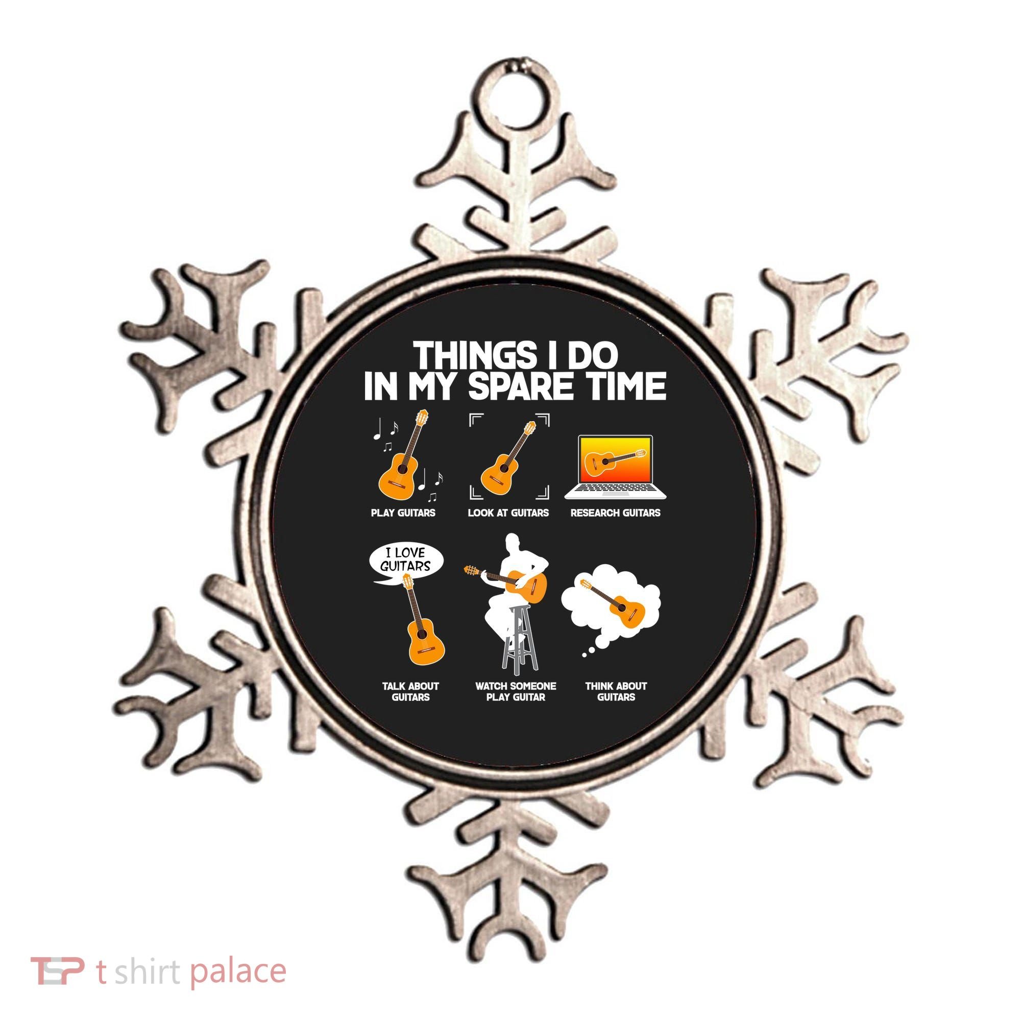 Things I Do In My Spare Time Guitar Fan Ornament