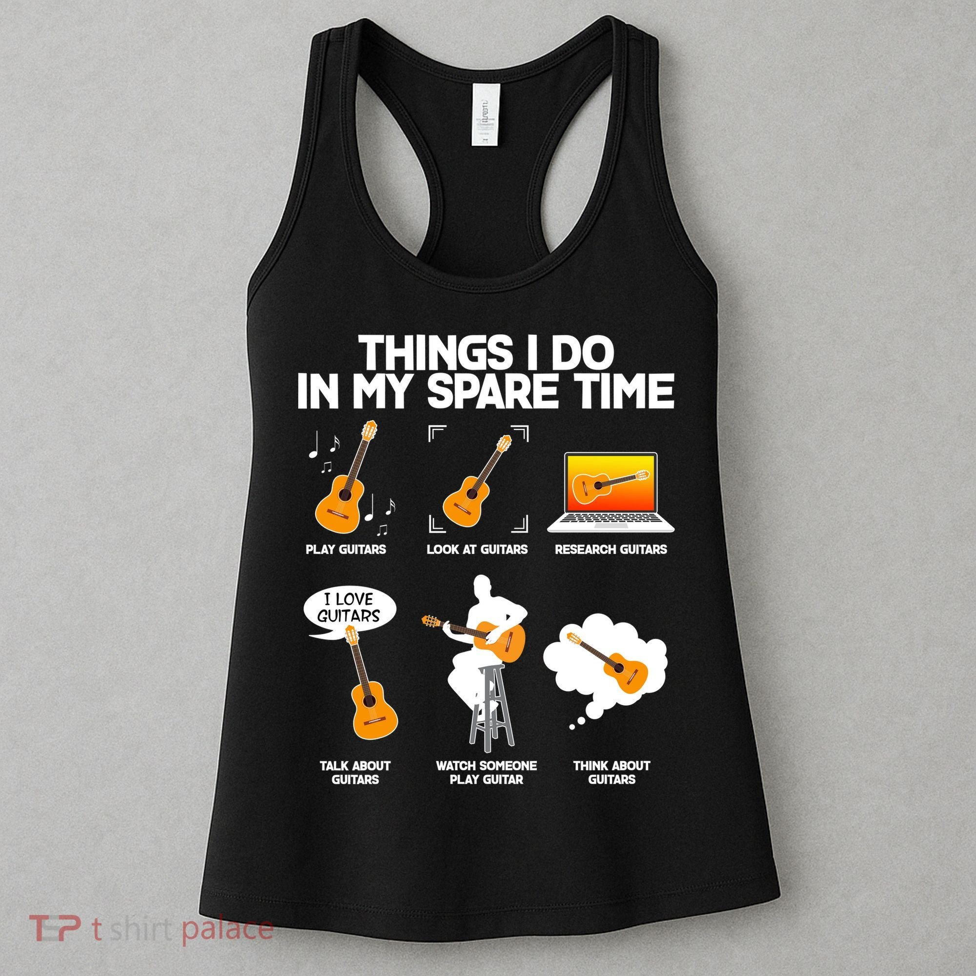 Things I Do In My Spare Time Guitar Fan Women's Tank Top