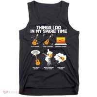 Things I Do In My Spare Time Guitar Fan Tank Top thumb 0