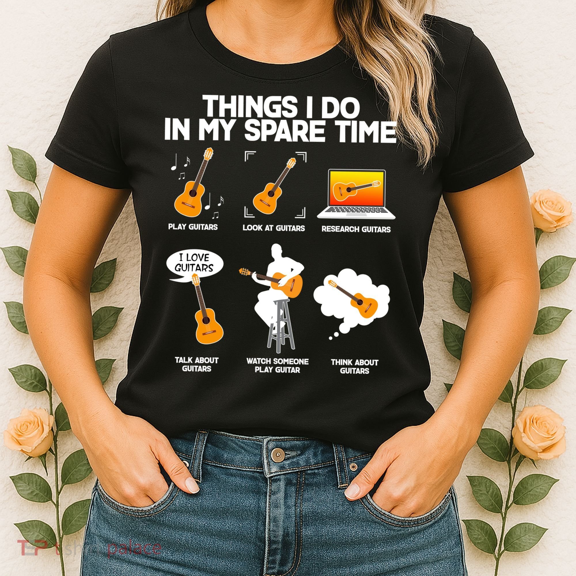 Things I Do In My Spare Time Guitar Fan Women's T-Shirt
