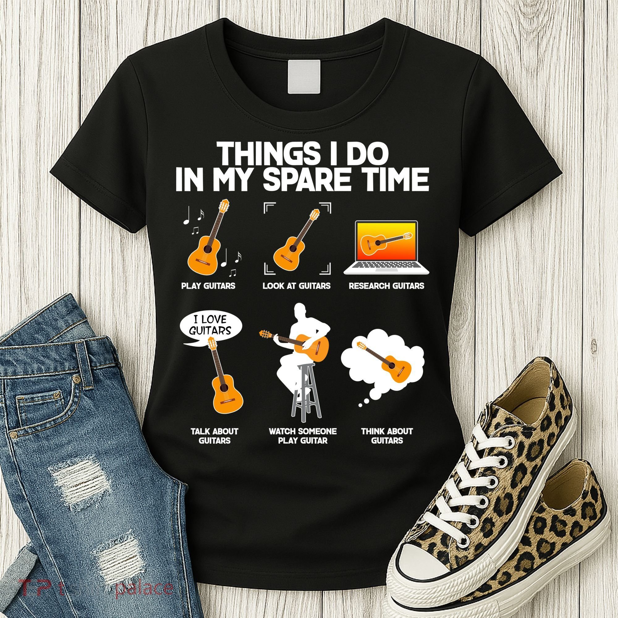 Things I Do In My Spare Time Guitar Fan Women's T-Shirt
