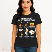Things I Do In My Spare Time Guitar Fan Women's T-Shirt thumb 4