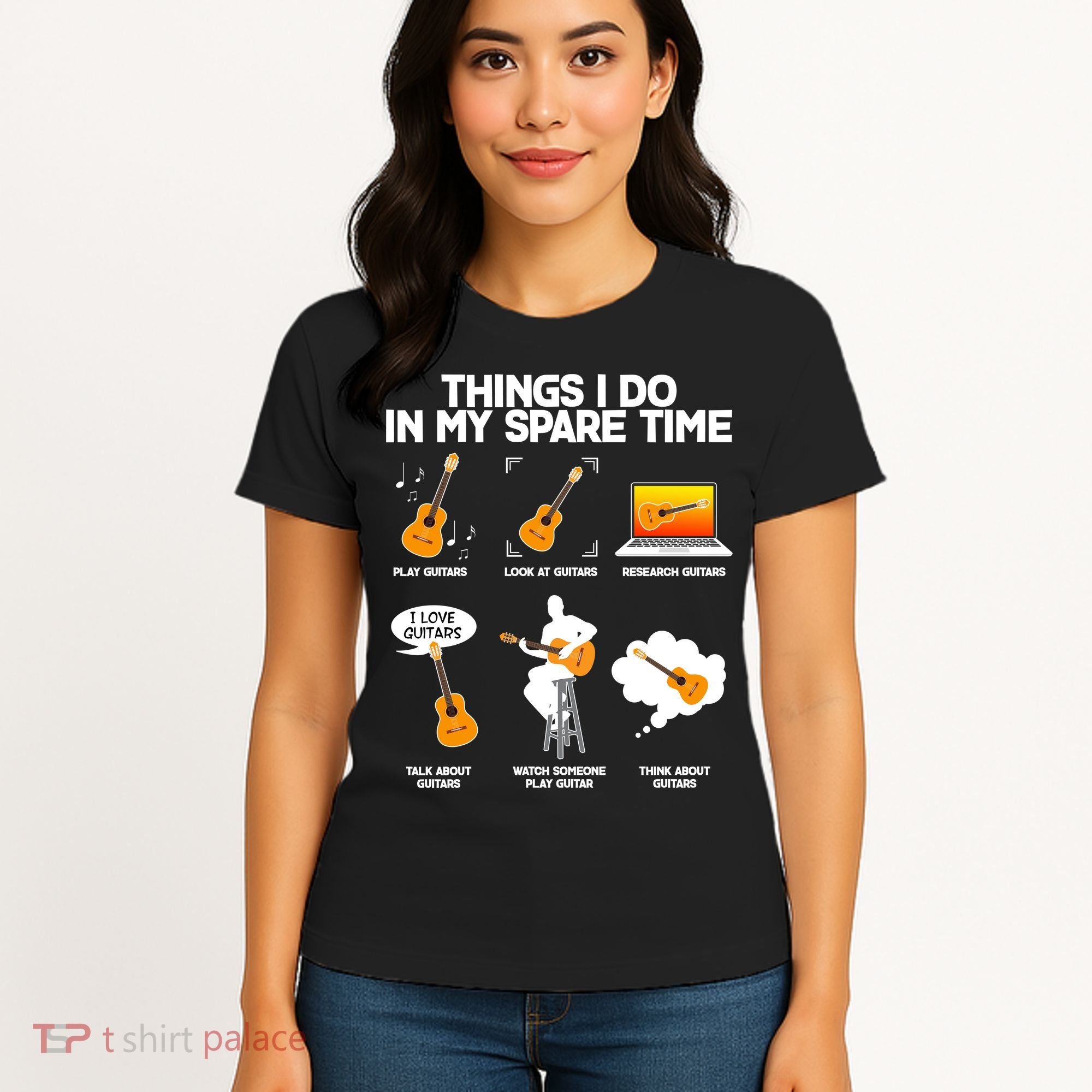 Things I Do In My Spare Time Guitar Fan Women's T-Shirt