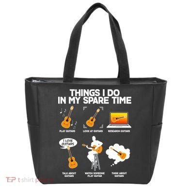 Things I Do In My Spare Time Guitar Fan Tote Bag