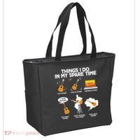 Things I Do In My Spare Time Guitar Fan Tote Bag thumb 2