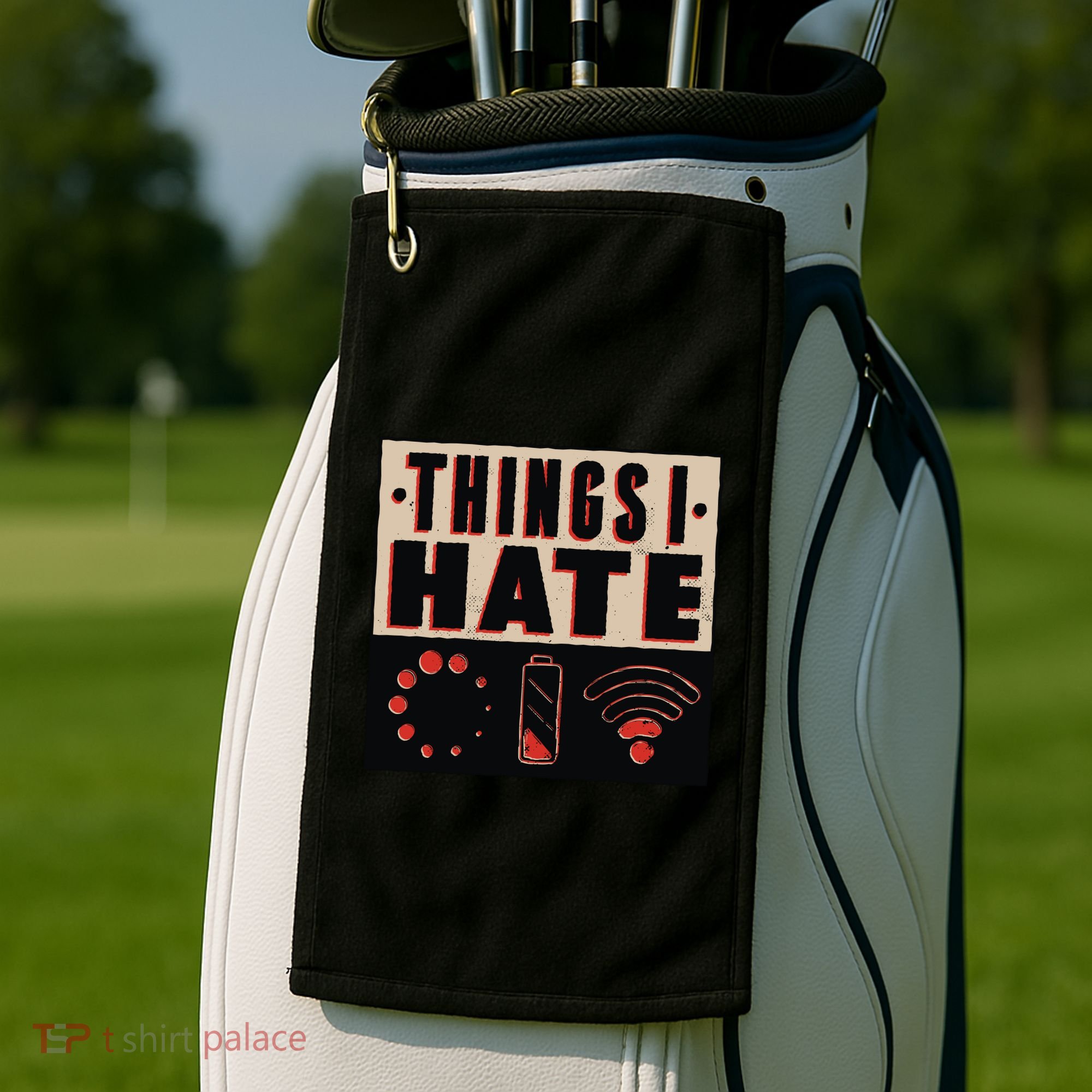 Things I Hate Bad Service Golf Towel