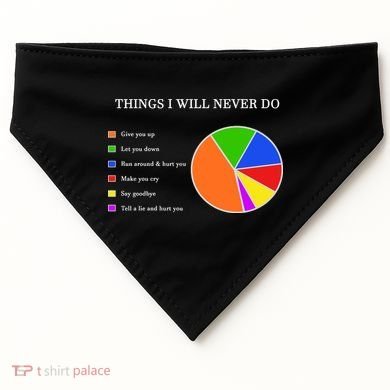 Things I Will Never Do Funny USA-Made Doggie Bandana