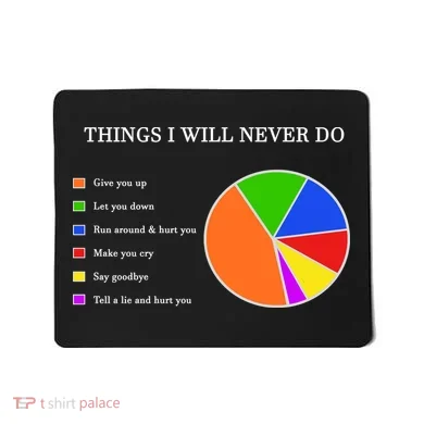 Things I Will Never Do Funny Mousepad