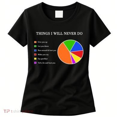 Things I Will Never Do Funny Women's T-Shirt