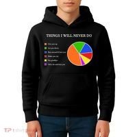 Things I Will Never Do Funny Kids Hoodie thumb 4