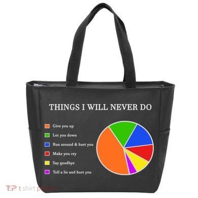 Things I Will Never Do Funny Tote Bag