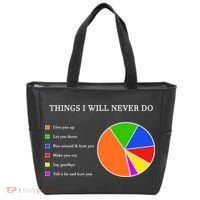 Things I Will Never Do Funny Tote Bag thumb 0