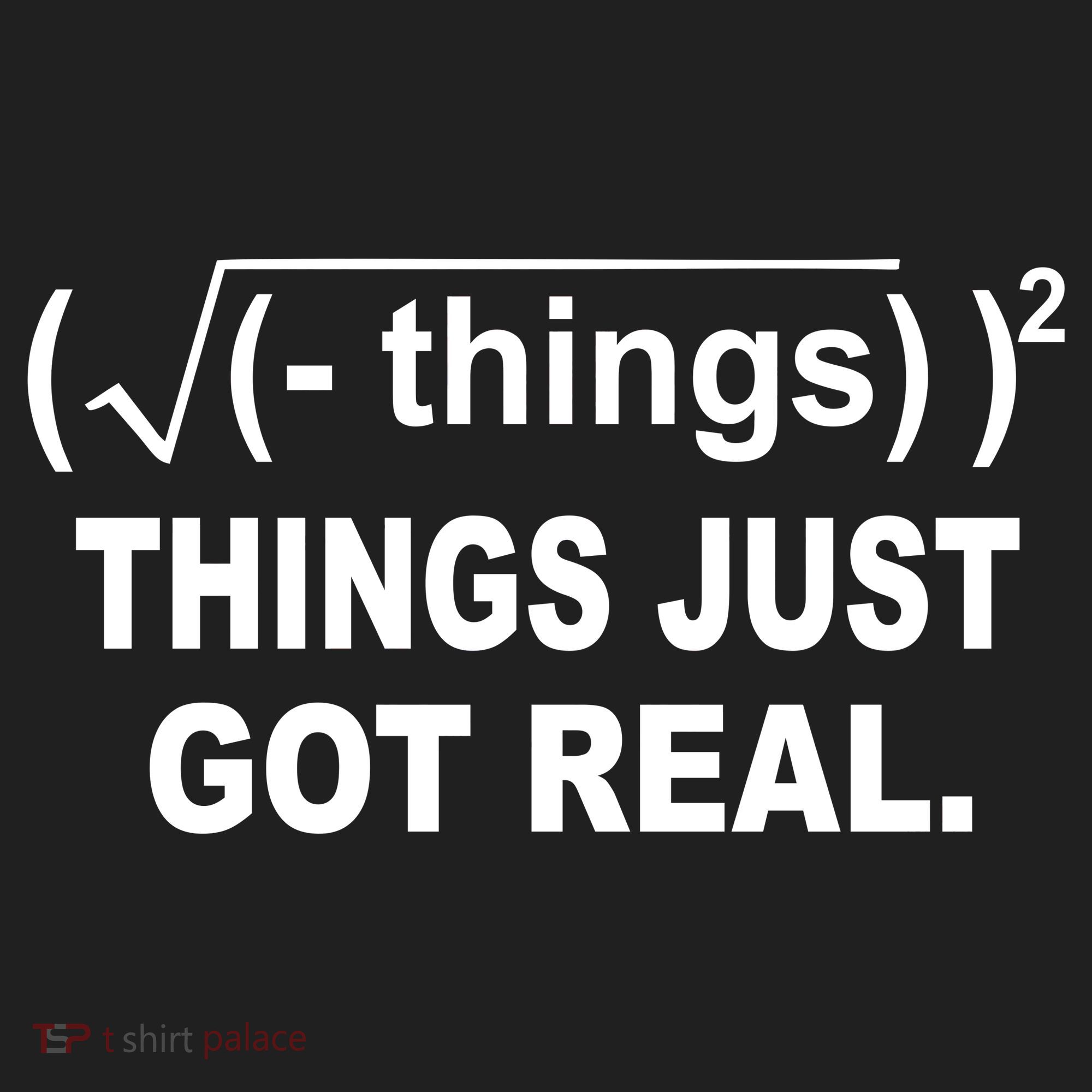 Things Just Got Real Funny Math Tumbler
