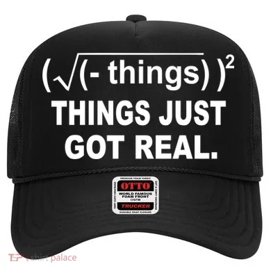 Things Just Got Real Funny Math Hat