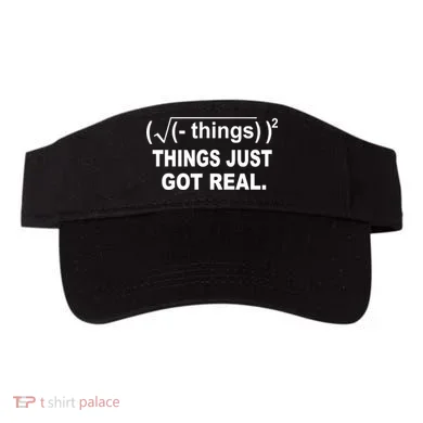 Things Just Got Real Funny Math Visor