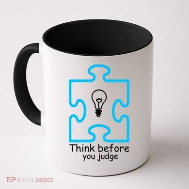 Think Before You Judge Autism Awareness  Coffee Mug