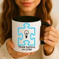 Think Before You Judge Autism Awareness  Coffee Mug thumb 3